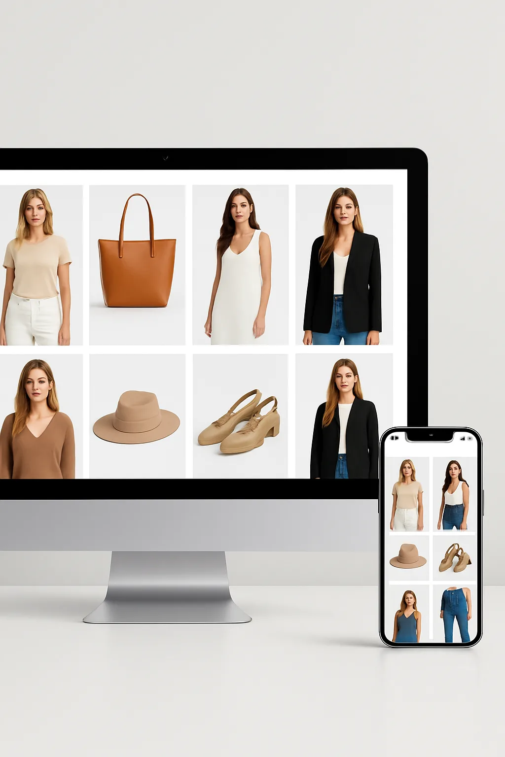Boutique en ligne Magento responsive — expérience utilisateur sur desktop et mobile