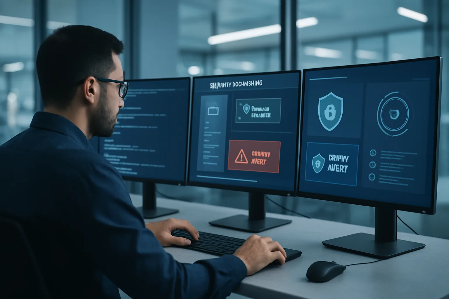 Développeur e-commerce appliquant des patchs de sécurité Magento sur ses tableaux de bord de surveillance
